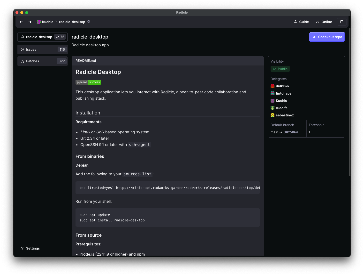 Radicle Desktop